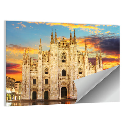 Milan Duomo at Sunset Wall Art