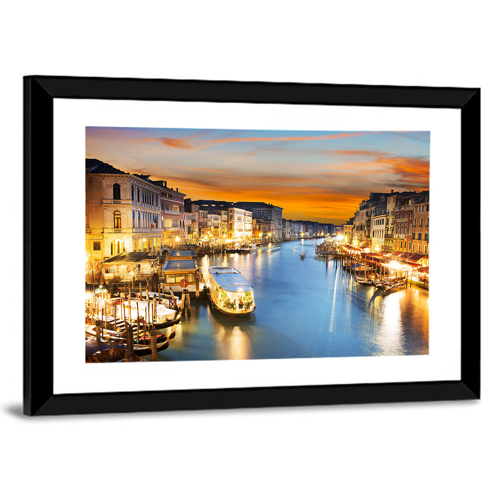 Venice Grand Canal at Dusk Wall Art