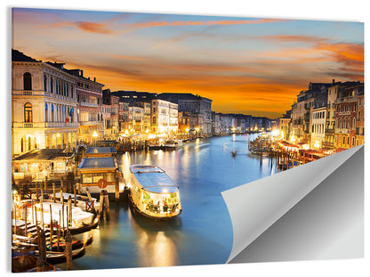 Venice Grand Canal at Dusk Wall Art
