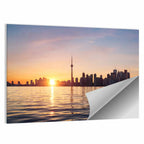 Toronto Sunset Skyline Wall Art