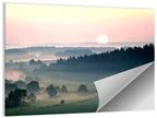 Czech Morning Fog Landscape Wall Art