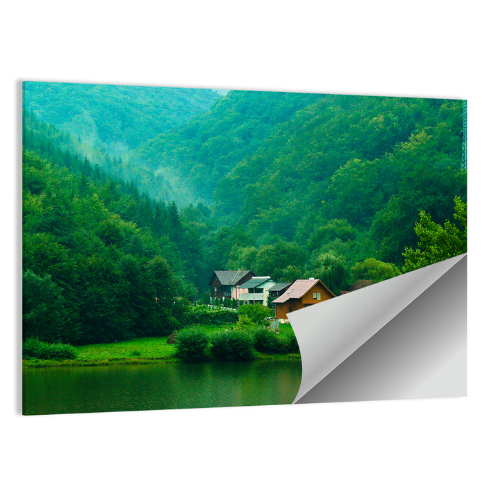 Mist Over Lake Tarnita Wall Art as a poster print