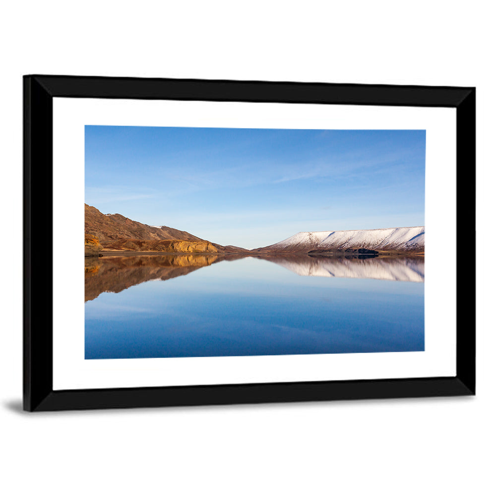 Lake Kleifarvatn Reflection Wall Art