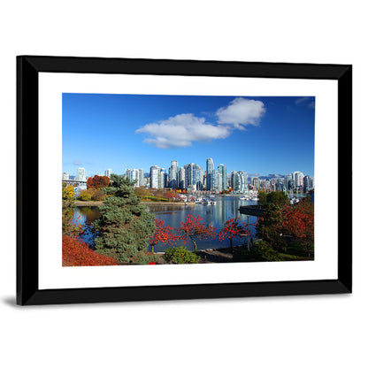 Vancouver Autumn Skyline Wall Art