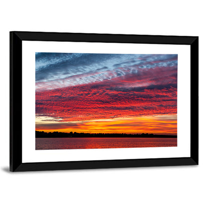Lake Ijssel Dusk Reflection Wall Art