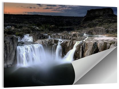 Shoshone Falls at Dusk Wall Art
