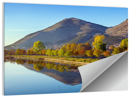 Trebišnjica River Reflection, Trebinje Wall Art