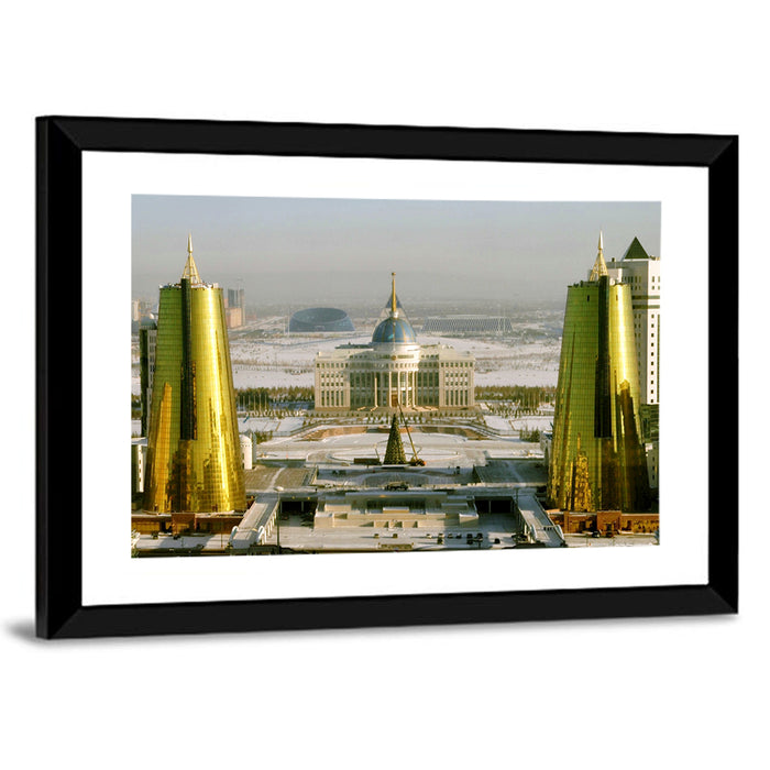 Ak Orda Presidential Palace Astana Wall Art as a framed print