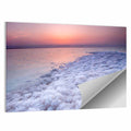 Dead Sea Salt Shoreline Sunset Wall Art