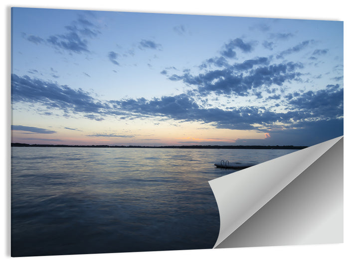 Lake Okoboji at Twilight Wall Art as a poster print