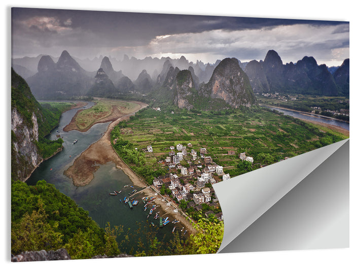 Laozhai Hill Karst Panorama Wall Art as a poster print