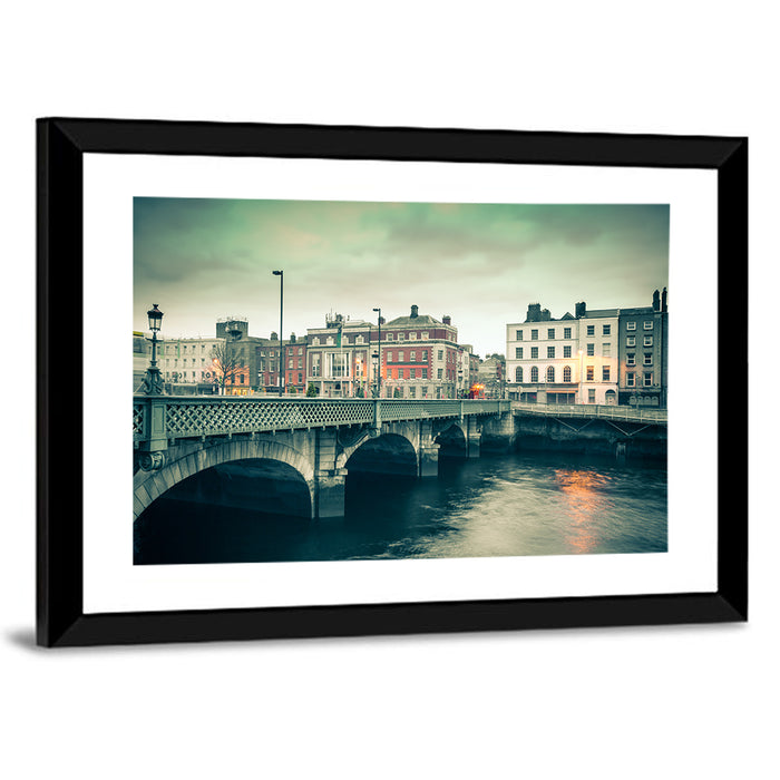 Grattan Bridge Twilight Wall Art as a framed print