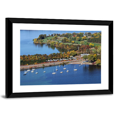 Lake Wissota Aerial Wall Art