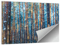 Golden Hour Winter Pine Forest Wall Art