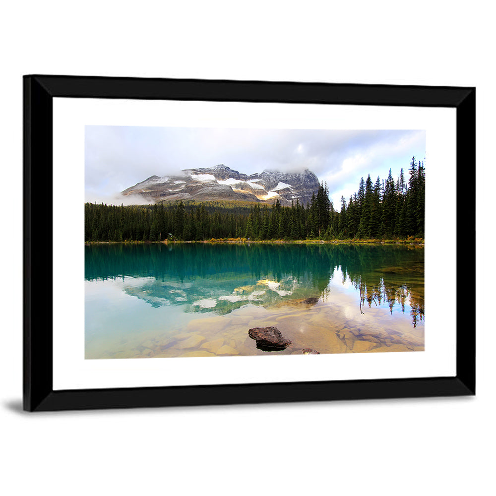 Lake O Hara Mountain Reflection Wall Art