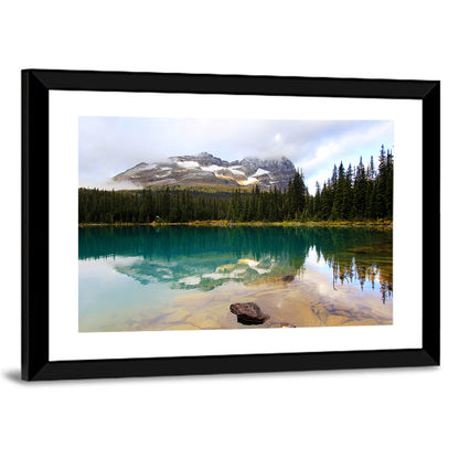 Lake O Hara Mountain Reflection Wall Art