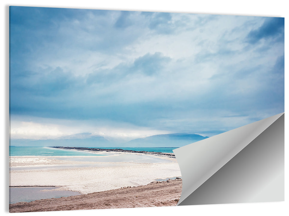 Dead Sea Salt Flats Coastline Wall Art