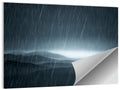Rain Storm Over Mountains Wall Art