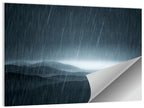 Rain Storm Over Mountains Wall Art