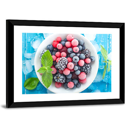 Frozen Berry Bowl Wall Art