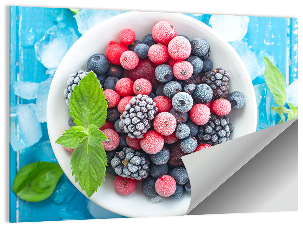 Frozen Berry Bowl Wall Art