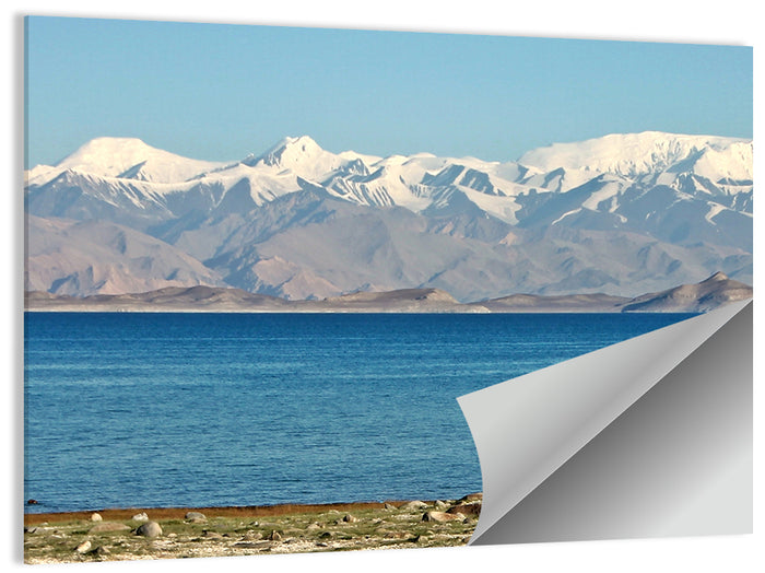 Karakul Lake and Pamir Mountains Wall Art as a poster print