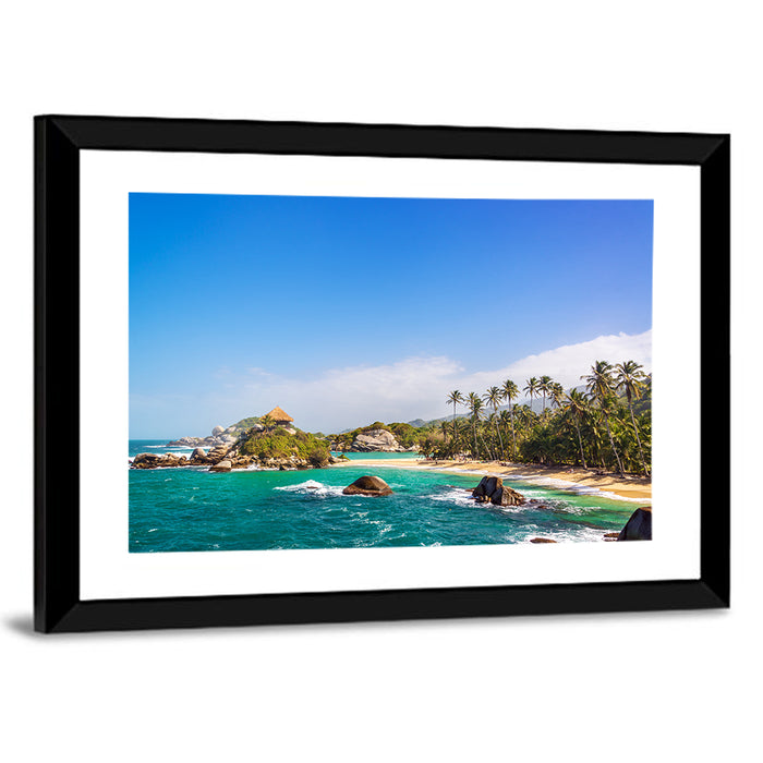 Cabo San Juan Del Guia Beach Wall Art as a framed print