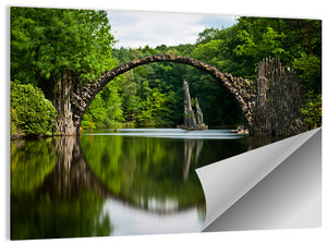 Lake Stone Bridge Wall Art