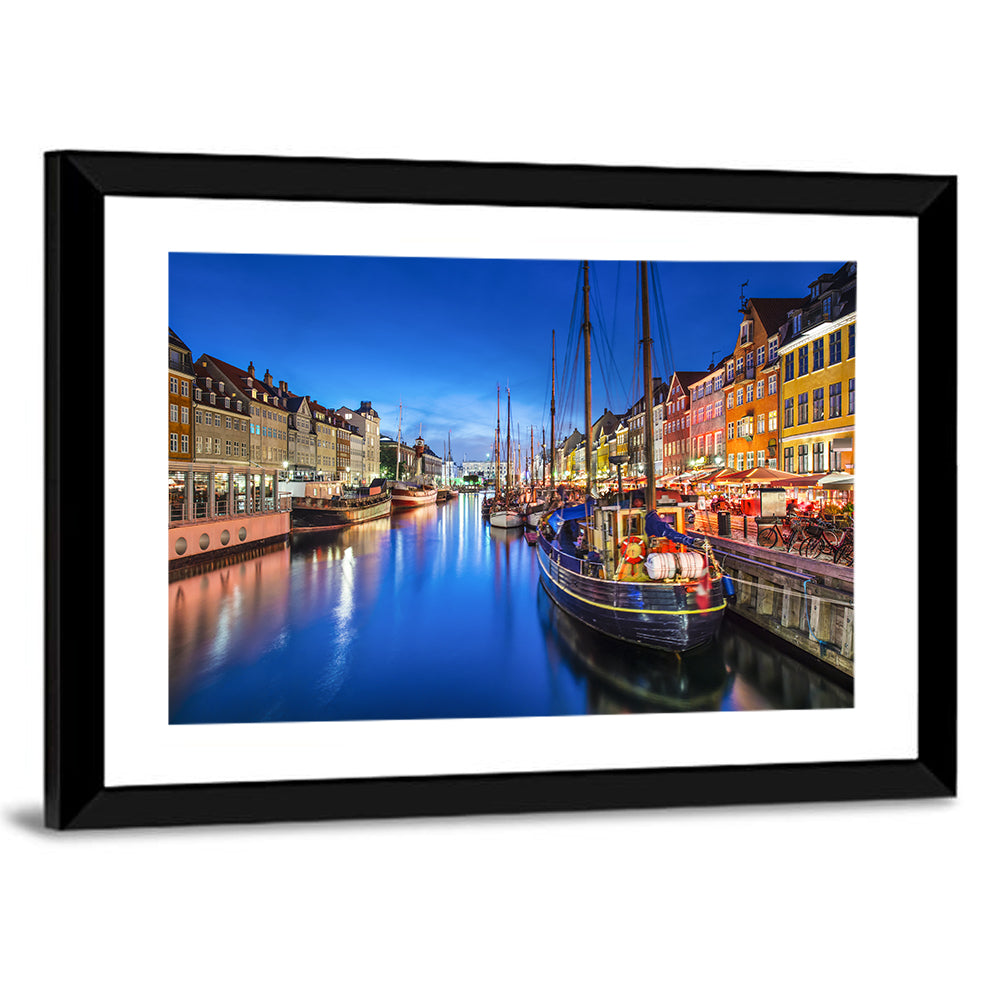 Nyhavn Canal at Dusk Wall Art