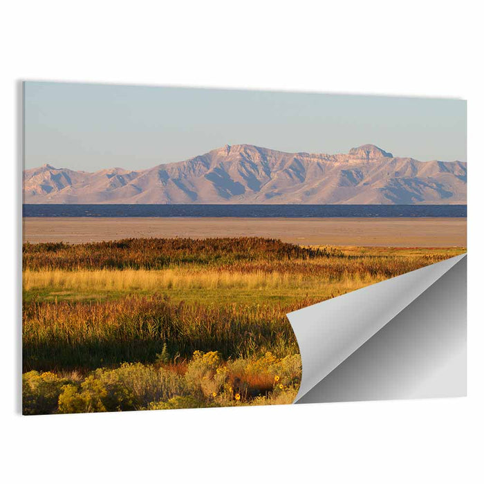Antelope Island and Wasatch Mountains Wall Art as a poster print