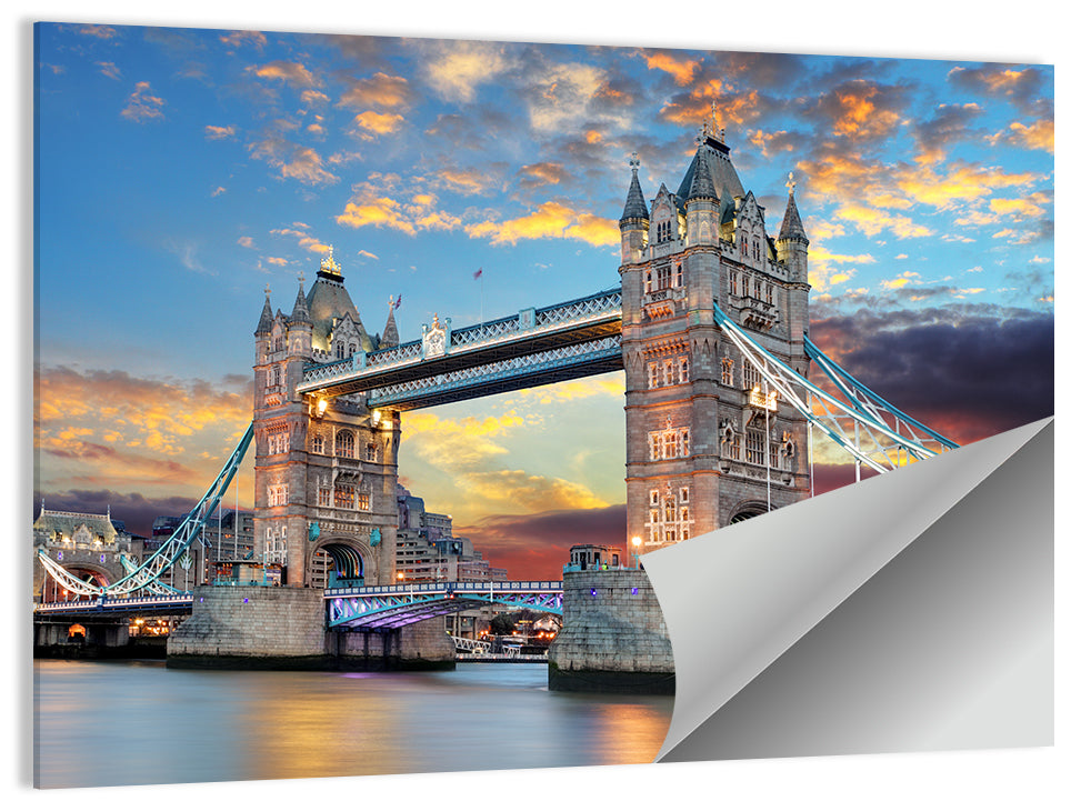 Tower Bridge at Sunset Wall Art