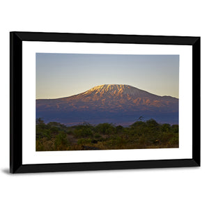 Kilimanjaro Mountain Sunset Wall Art