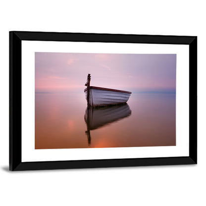 Pastel Boat Reflection Wall Art
