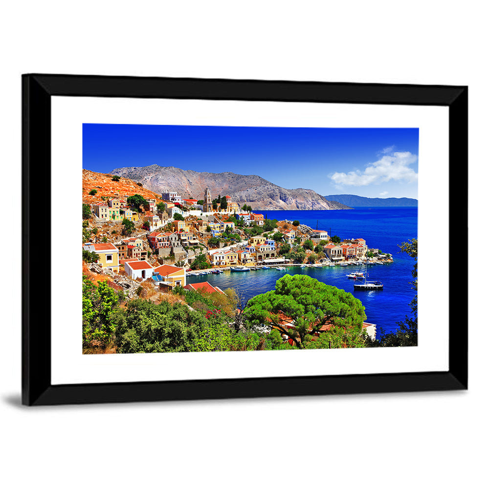 Symi Harbor, Greece Wall Art