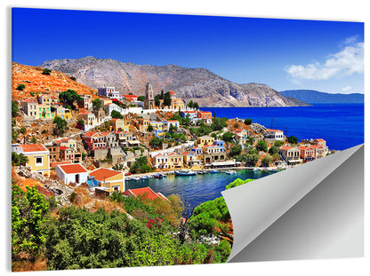 Symi Harbor, Greece Wall Art