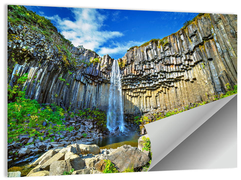 Svartifoss Basalt Falls Wall Art
