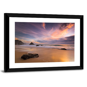 Adraga Beach Sunset Wall Art