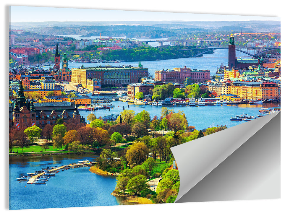 Gamla Stan Waterfront Wall Art