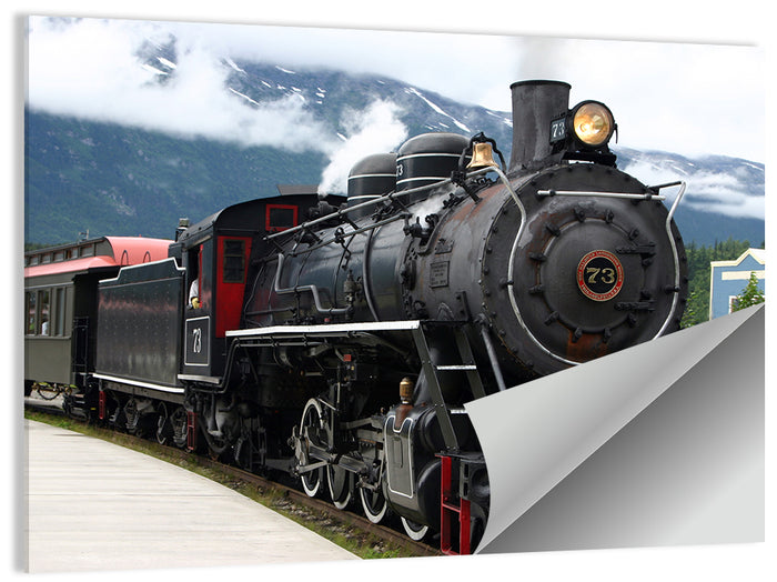 Skagway Steam Locomotive No. 73 Wall Art as a poster print