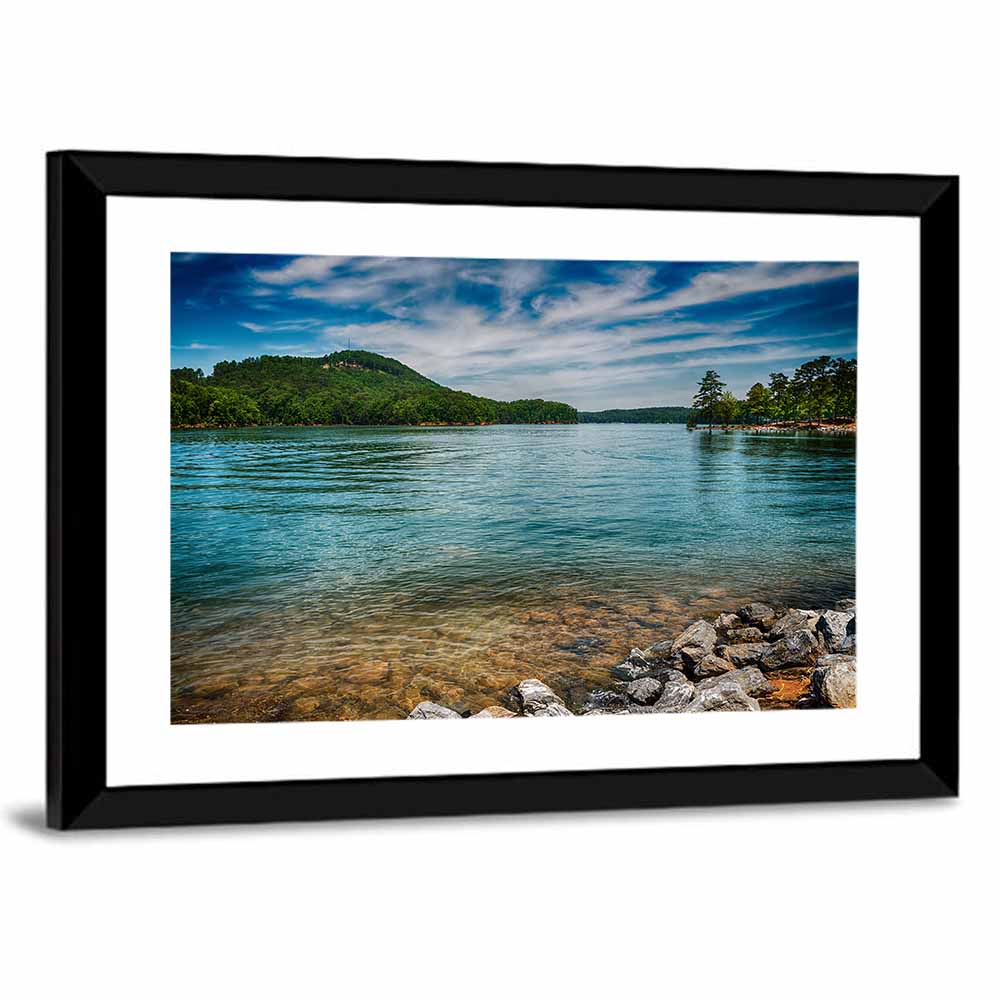 Lake Allatoona Rocky Shoreline Wall Art