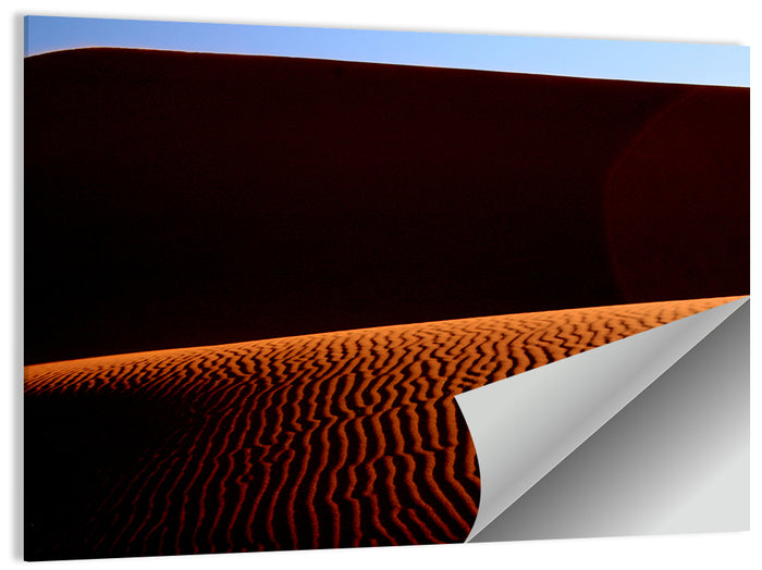 Golden Hour Sand Dunes Wall Art as a poster print