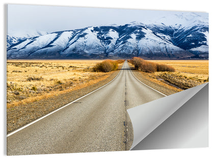 El Calafate Road with Snow Peaks Wall Art