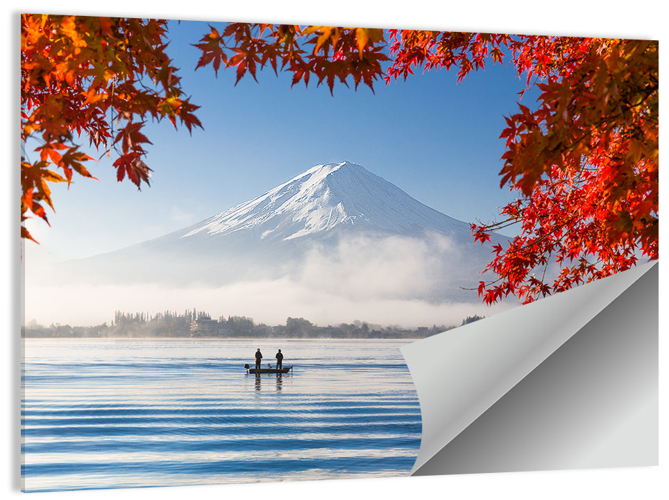 Mount Fuji Over Lake Kawaguchiko Wall Art