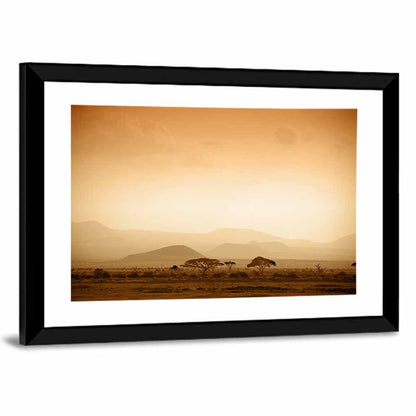 Hazy Savannah at Dawn Wall Art