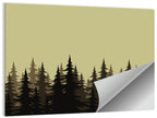 Fir Tree Silhouettes Wall Art