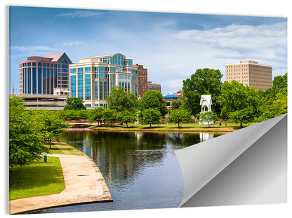 Big Spring Park Skyline, Huntsville Wall Art