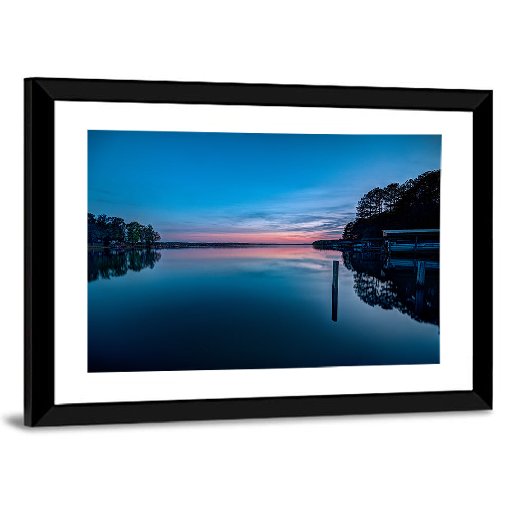 Lake Gaston Twilight Reflection Wall Art