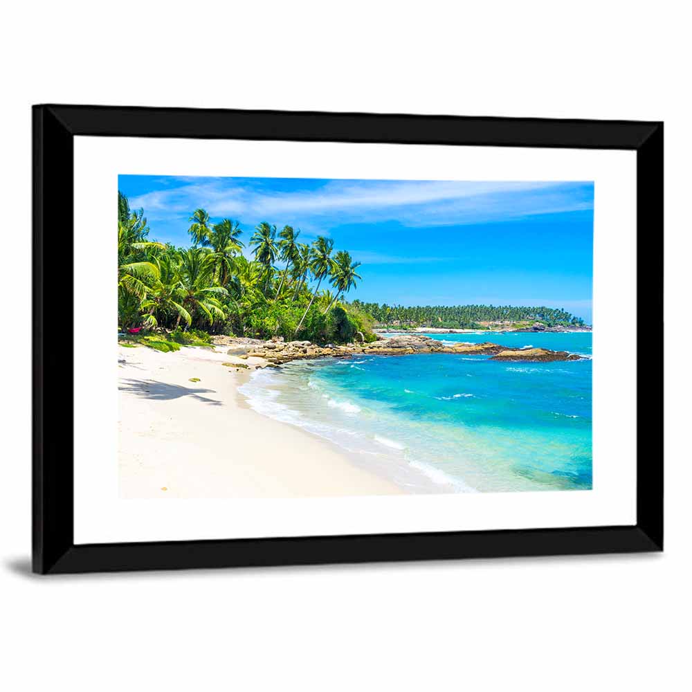 Sri Lanka Tropical Beach Wall Art