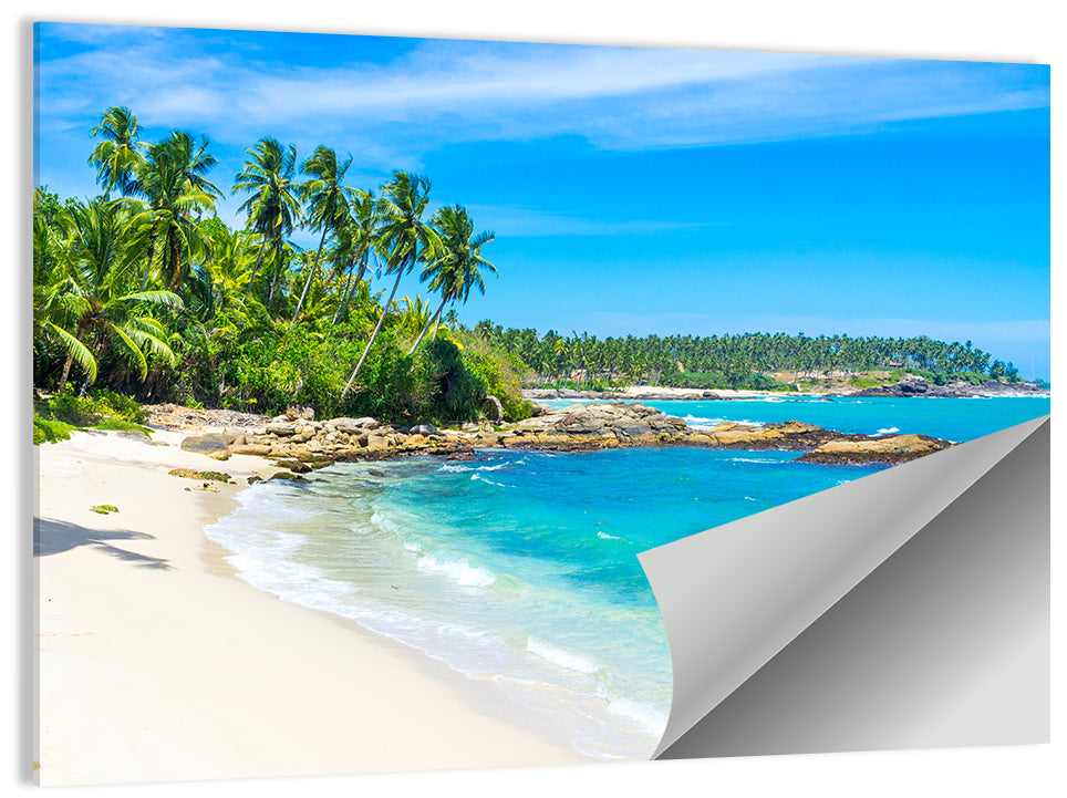 Sri Lanka Tropical Beach Wall Art