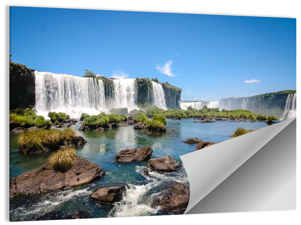Iguazu River and Falls, Foz Do Iguaçu Wall Art